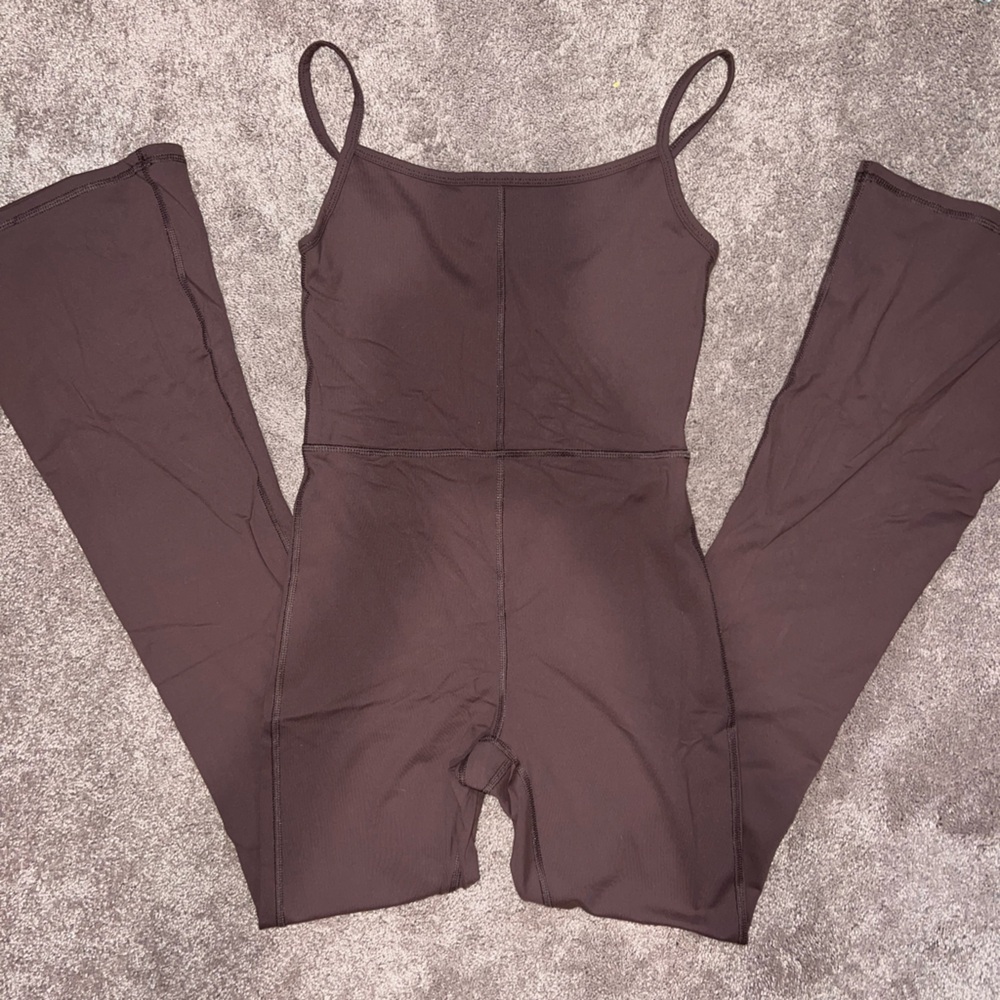 Brown Spaghetti Strap Jumpsuit